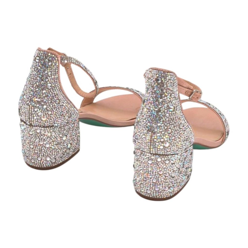 Betsey Johnson Blue Womens Mari Heeled Sandal, Champagne, Size 7 - Picture 7 of 8